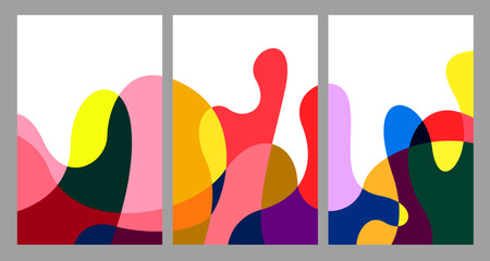Poster - Vector Illustration colorful liquid and fluid abstract for banner template