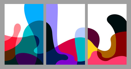 Poster - Vector Illustration colorful liquid and fluid abstract for banner template