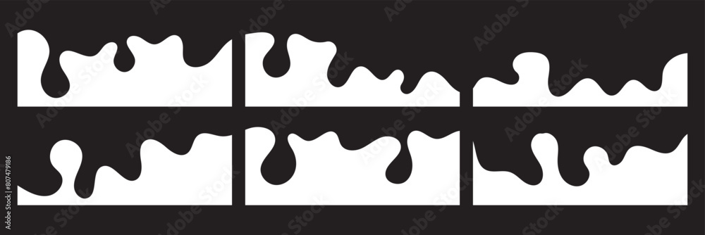 Web App Border Border shape for website design. Vector banner header and separator ...