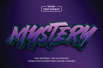 Wall Mural - magic mystery theme editable 3d text effect