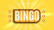 Brown white and yellow bingo 3d editable text effect - font style