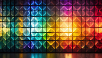 Sticker - colorful wall background