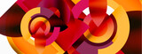 Fototapeta  - Trendy simple circle abstract background. Vector Illustration For Wallpaper, Banner, Background, Card, Book Illustration, landing page