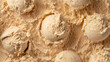 Creamy ice cream background. Top view. Close up.