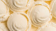 Close up of vanilla ice cream texture. Macro shot of vanilla ice cream.