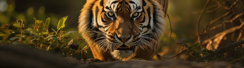 Canvas Print - Powerful tiger in the wild