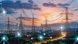 a smart grid infrastructure managing energy distribution and consumption in a sustainable manner