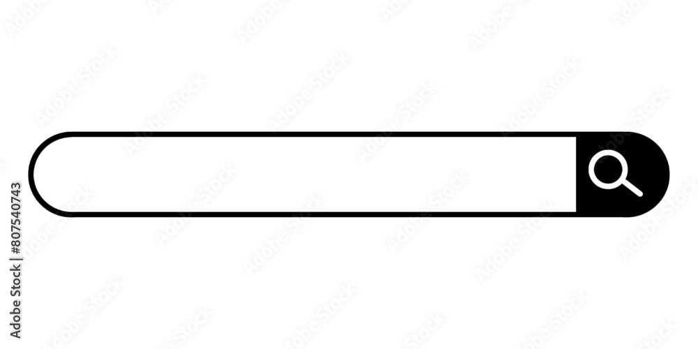 Empty Search Table blank search bar, search box simple flat style vector illustration for ...