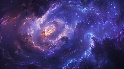 night sky with swirling galaxies and constellations, perfect for a captivating wallpaper