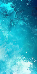 Wall Mural - Abstract background featuring light gradient splashes from turquoise to cerulean
