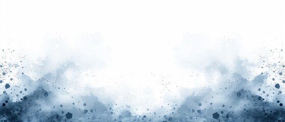 Poster - Blue and White Background With Black Spots