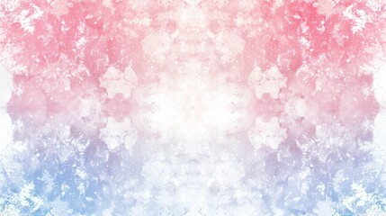 Poster - Pink and Blue Background With White Border
