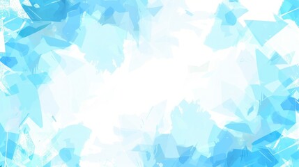 Poster - Blue and White Abstract Background With Small Triangles