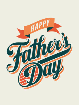 Happy Father's Day typography t-shirt design