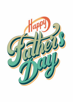 Happy Father's Day typography t-shirt design