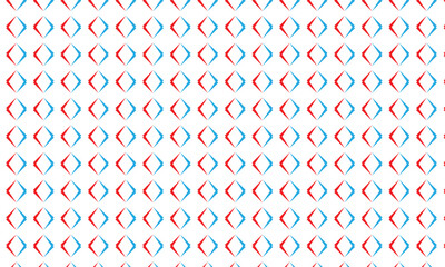 Poster - abstract simple creative red blue geometric pattern.