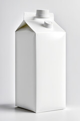 Wall Mural - white juice box blank isolated template on a white background