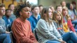 © kimly - Young people participating in a lively classroom discussion or debate.