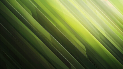 Wall Mural - Sleek abstract design with diagonal gradient lines from olive green to bright lime