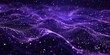 an atmosphere of mystique with a pattern of shimmering dots and swirling lines set against a deep purple backdrop, reminiscent of a celestial voyage through the cosmos.