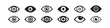 © Cezar_911 - Eye icon set. Eye symbol. Open eyes images. Vector