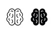 brain icon. brain symbol vector