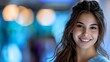 © Anastasiia - Confident college dental hygiene student proudly represents her future career with a smile. Concept Dental Hygiene, College Student, Future Career, Confidence, Smile