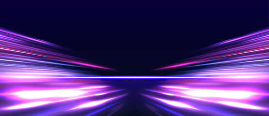 Aufkleber - Sport car is made of polygons, lines and connected dots. Light trail wave, fire path trace line, car lights, optic fiber and incandescence curve twirl. High speed road in night time abstraction. 