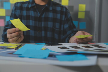 ux graphic designer creative sketch planning application process development prototype wireframe for