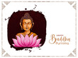 Happy Buddha Purnima Indian festival religious background