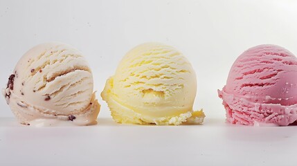 Poster - white background ice cream isolated : Generative AI