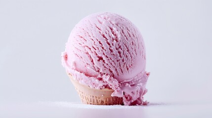 Poster - white background ice cream isolated : Generative AI