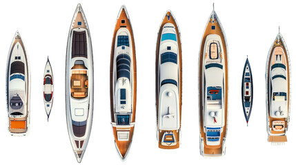 Poster - Bright yachts PNG transparent background