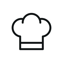 Poster - Chef hat isolated icon, kitchener vector symbol with editable stroke