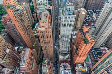 Wall Mural - Aerial view of a city, perfect for urban concepts