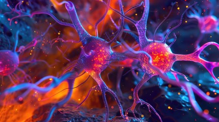 Poster - Detailed view of cells, suitable for scientific and medical projects