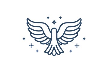 Poster - A bird soaring through the sky, suitable for nature concepts