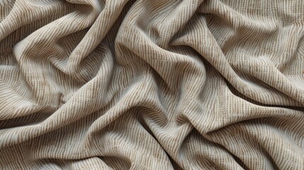 Aufkleber - Detailed close-up of beige fabric texture, perfect for backgrounds or design projects