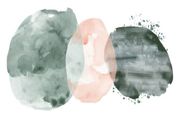Poster - Vibrant watercolor painting with three different colors. Great for artistic projects or home decor