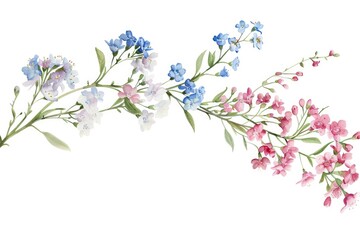 Poster - Beautiful watercolor painting of flowers, perfect for various design projects
