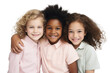 © Iona - Three joyful children embracing, showcasing innocence and friendship