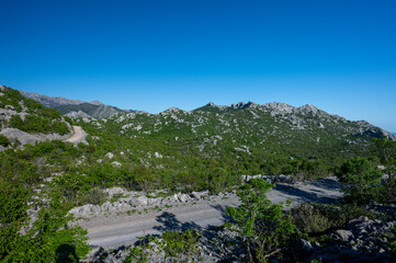 Wall Mural - Scenic view of Paklenica National Park in the Velebit Mountains. One of the most popular travel destination in Croatia.