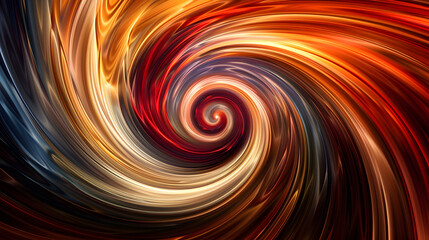Wall Mural - abstract organgee cosmos swirl background with nebula smoke