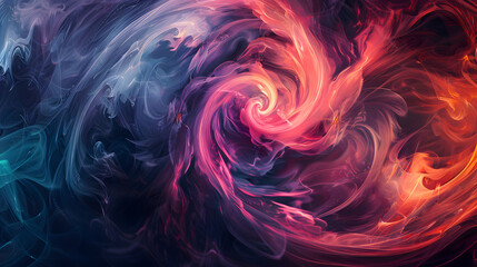 Wall Mural - abstract cosmos swirl background with nebula smoke