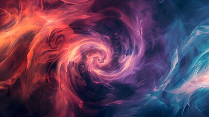 Wall Mural - abstract cosmos swirl background with nebula smoke