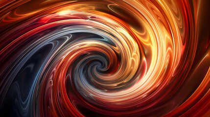 Wall Mural - abstract organgee cosmos swirl background with nebula smoke