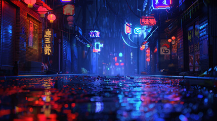 Poster - Environment, delicate, Dark Nautical, Funky Seasons, street level view