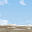 Summer beach sand background. 3d rendering