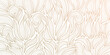 Vector art deco line gold pattern, luxury leaf floral texture, nouveau background. Modern design, jungle ornament, vintage decor element. Fancy nature illustration on white.