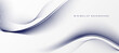 White abstract background with flowing lines.  